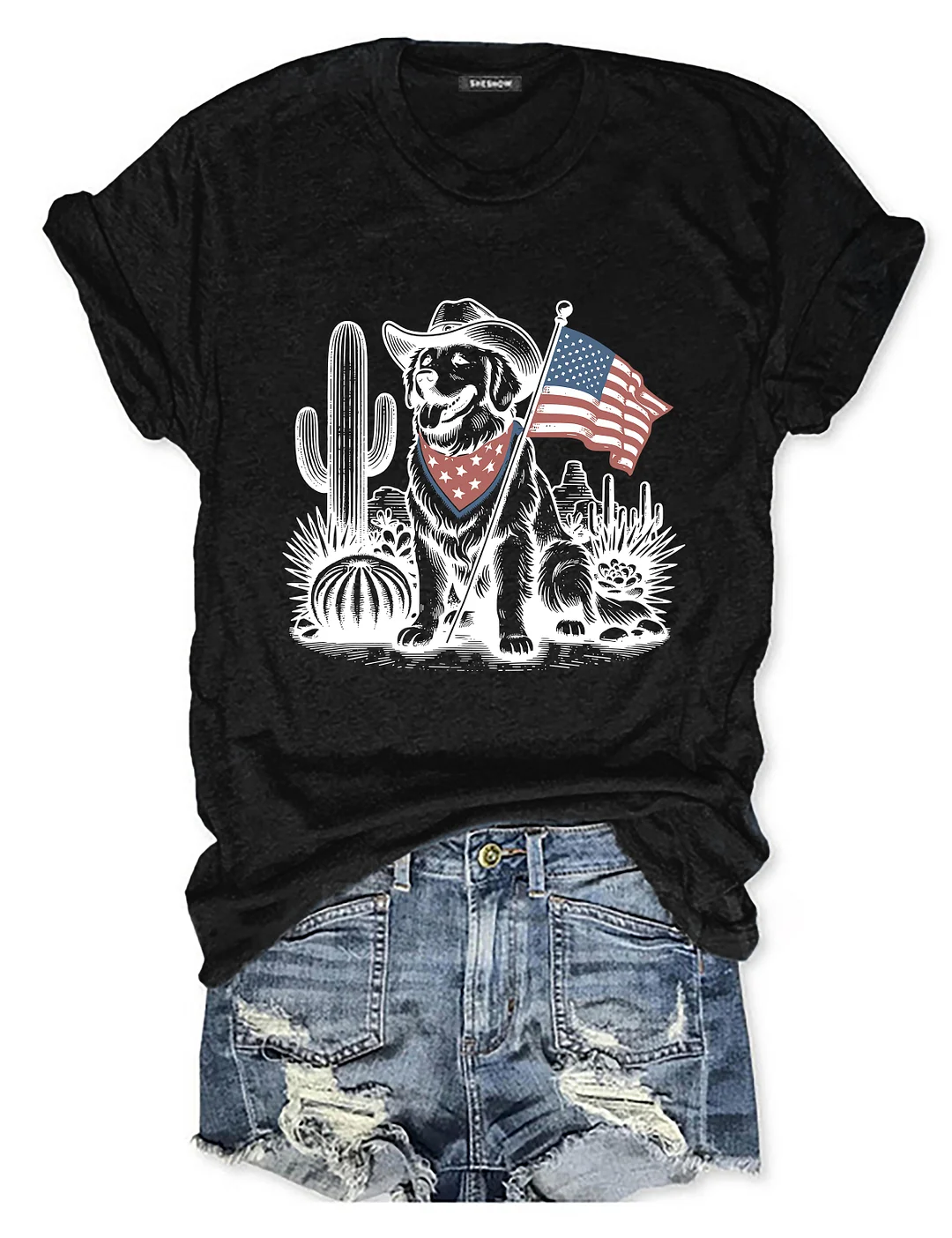 Golden Retriever 4th Of July T-shirt