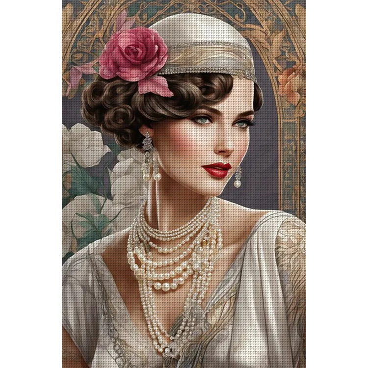 Noble Lady 11CT Stamped Cross Stitch 50*75CM