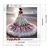 Girl With A Fancy Skirt - Partial Special Shaped Diamond Painting 30*30cm