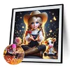 Diamond Painting -DIY Full Round Drill Girl(40*40CM)