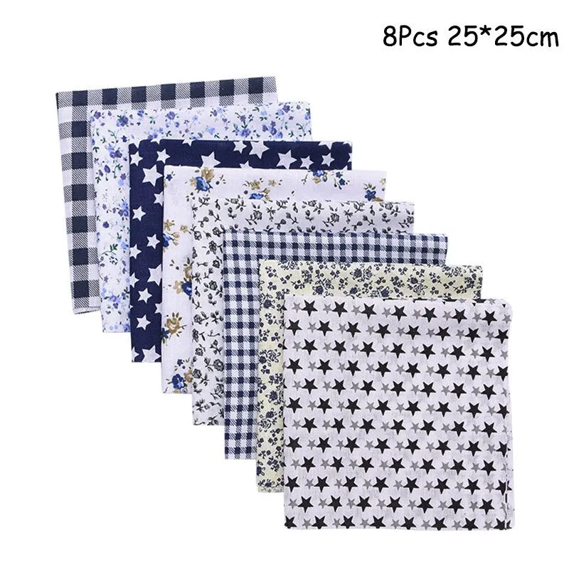 25x25cm and 25x20cm Printed Cotton Fabric Cloth Sewing Quilting Fabrics for Patchwork Needlework DIY Handmade Accessories