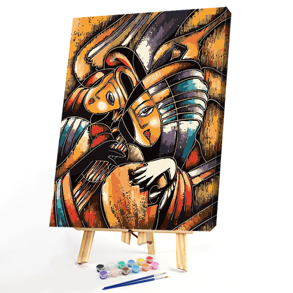 

40*50CM Paint By Numbers-Abstract Characters, 501 Original