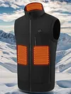 Men Ladies USB Electric Thermal Vest with 9 Heating Zones for Outdoor Activities