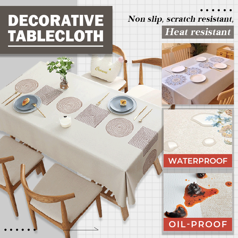 ✨Limited Time Offer✨Waterproof And Oil-Proof Decorative Tablecloth