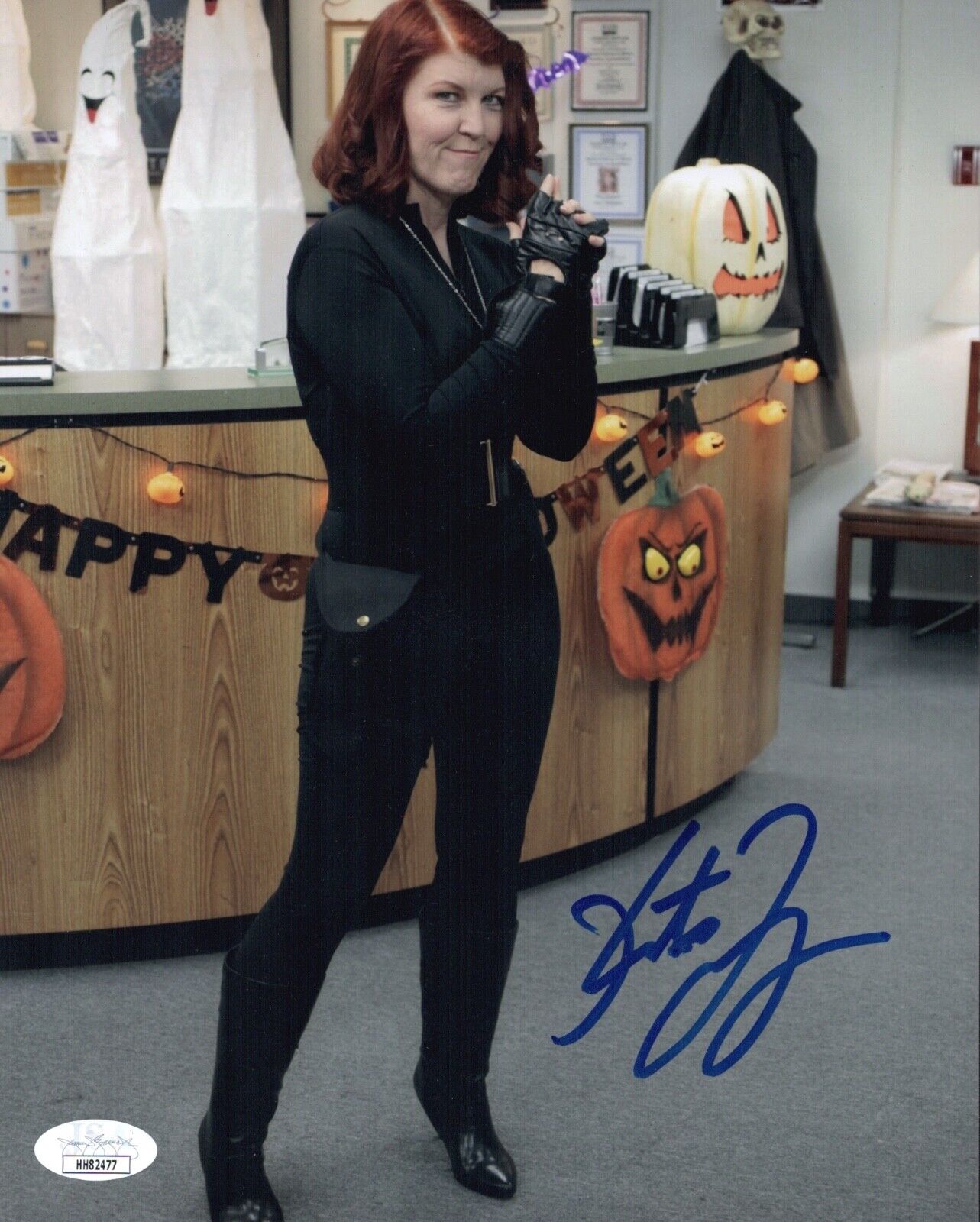 KATE FLANNERY Hand Signed 8X10 THE OFFICE Photo Poster painting IN PERSON Autograph JSA COA Cert