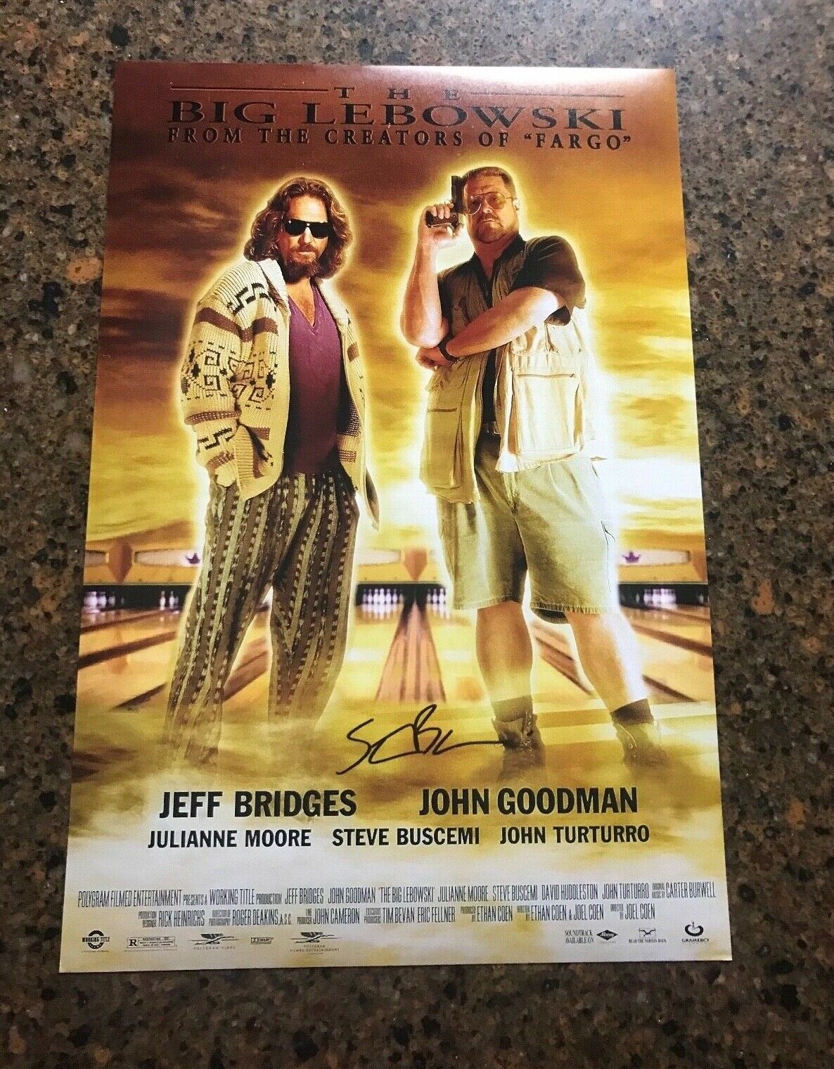 * STEVE BUSCEMI * signed autographed 12x18 poster * THE BIG LEBOWSKI * 1