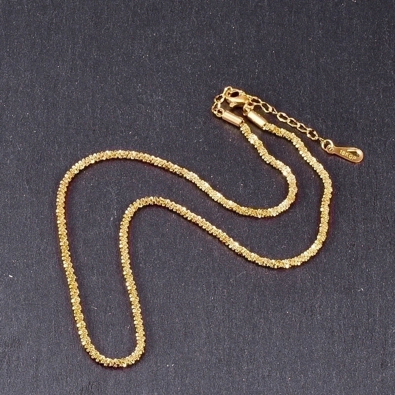 Basic Geometric 304 Stainless Steel Titanium Steel 18K Gold Plated Necklace