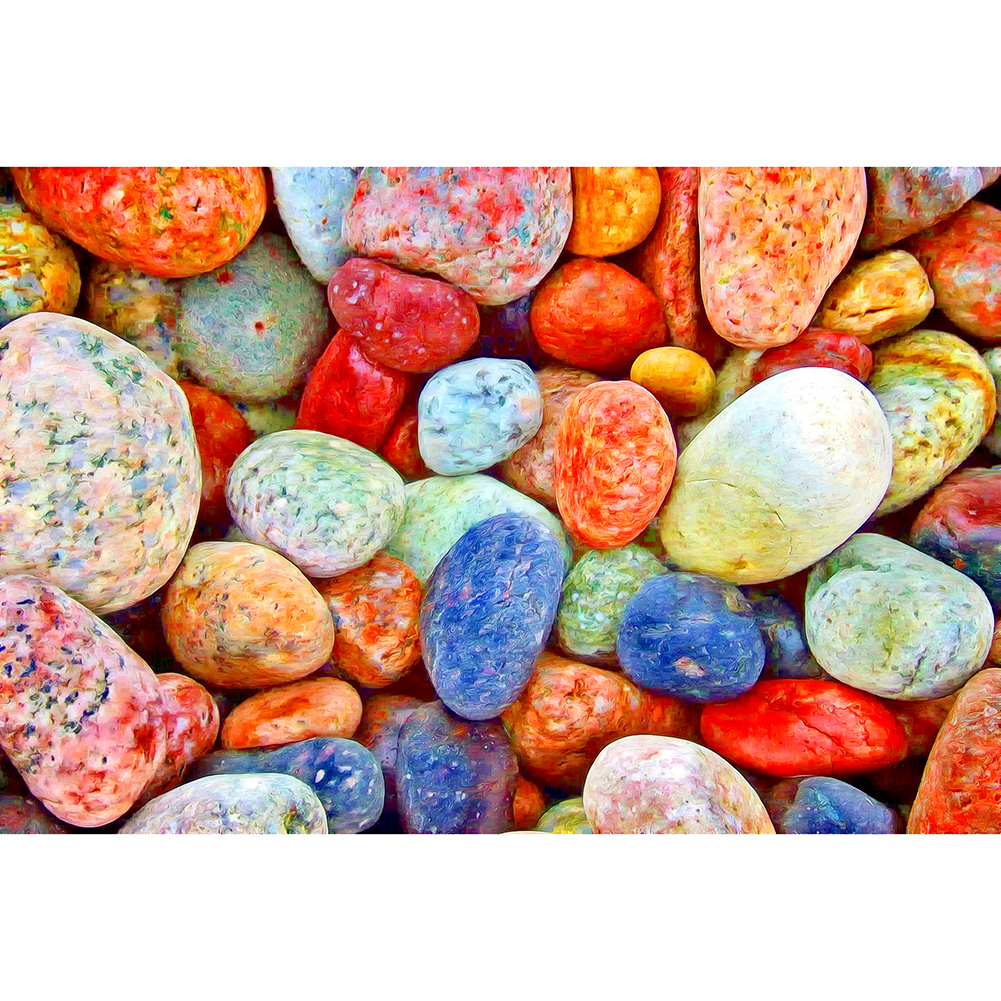 

Colorful Stonesft - 1000 Pieces Jigsaw Puzzle, 501 Original
