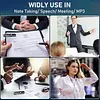 Digital Voice Recorder Type-C Rechargeable Small Tape Recorder Device with 7-Level Adjustable Voices Control for Lectures Meetings Interviews