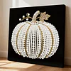 Pumpkin DIY Pearl Art Diamond Painting Kit for Adult Home Decor 25x25cm With Frame