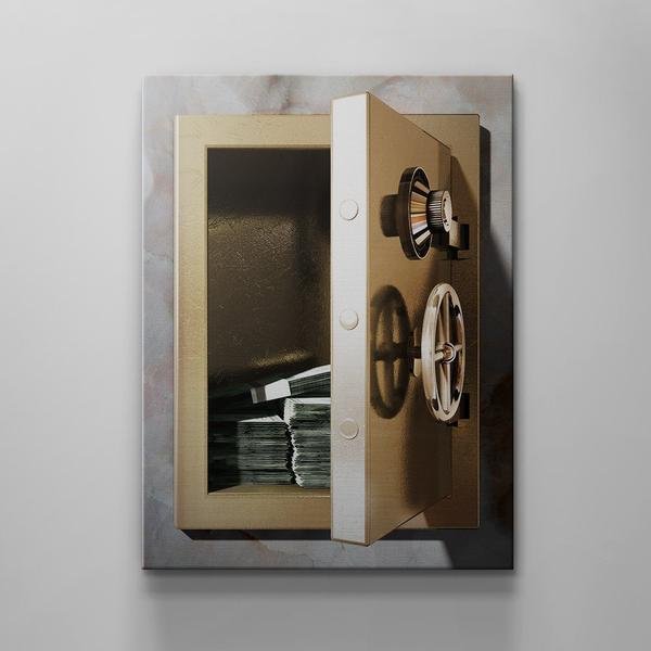 Safe Money Canvas Wall Art