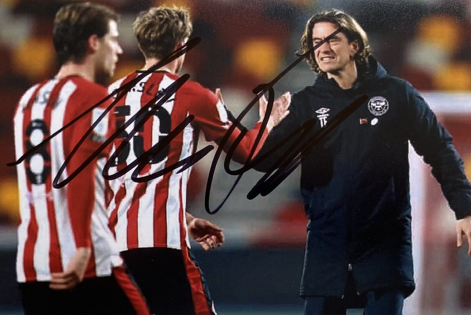 Thomas Frank Genuine Hand Signed Brentford 6X4 Photo Poster painting, See Proof