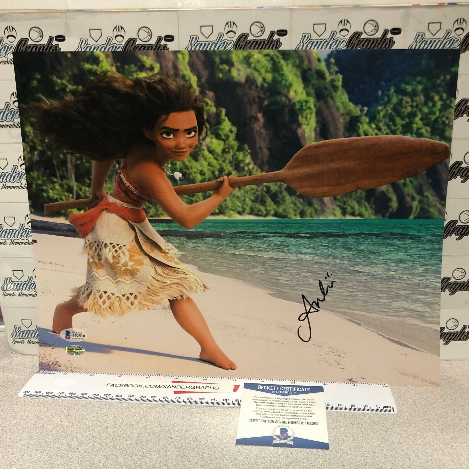 AULII CRAVALHO AULI'I MOANA SIGNED AUTOGRAPHED 11X14 Photo Poster painting BECKETT BAS COA