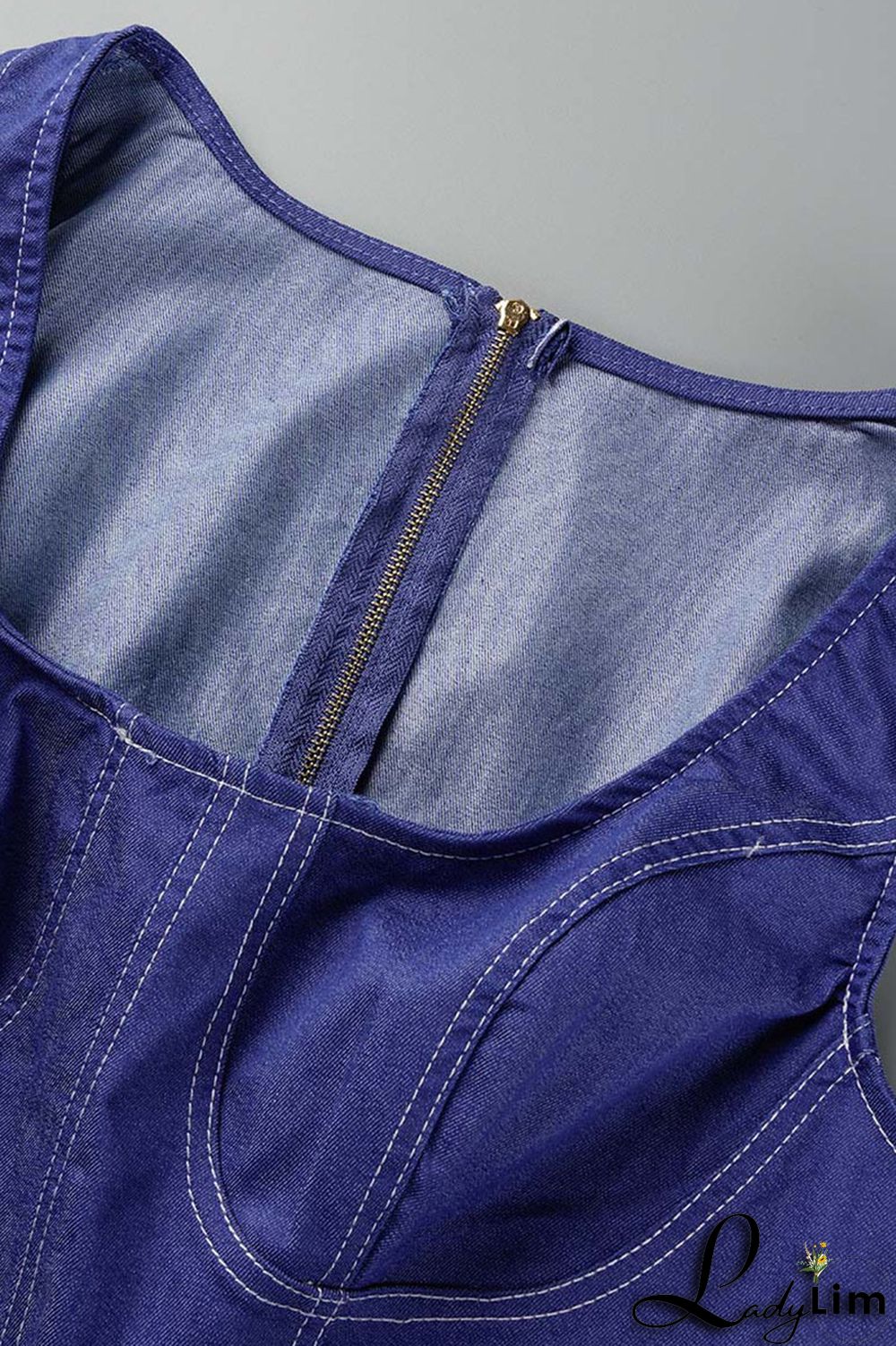 Fluorescent Green Casual Solid Patchwork U Neck Regular Jumpsuits