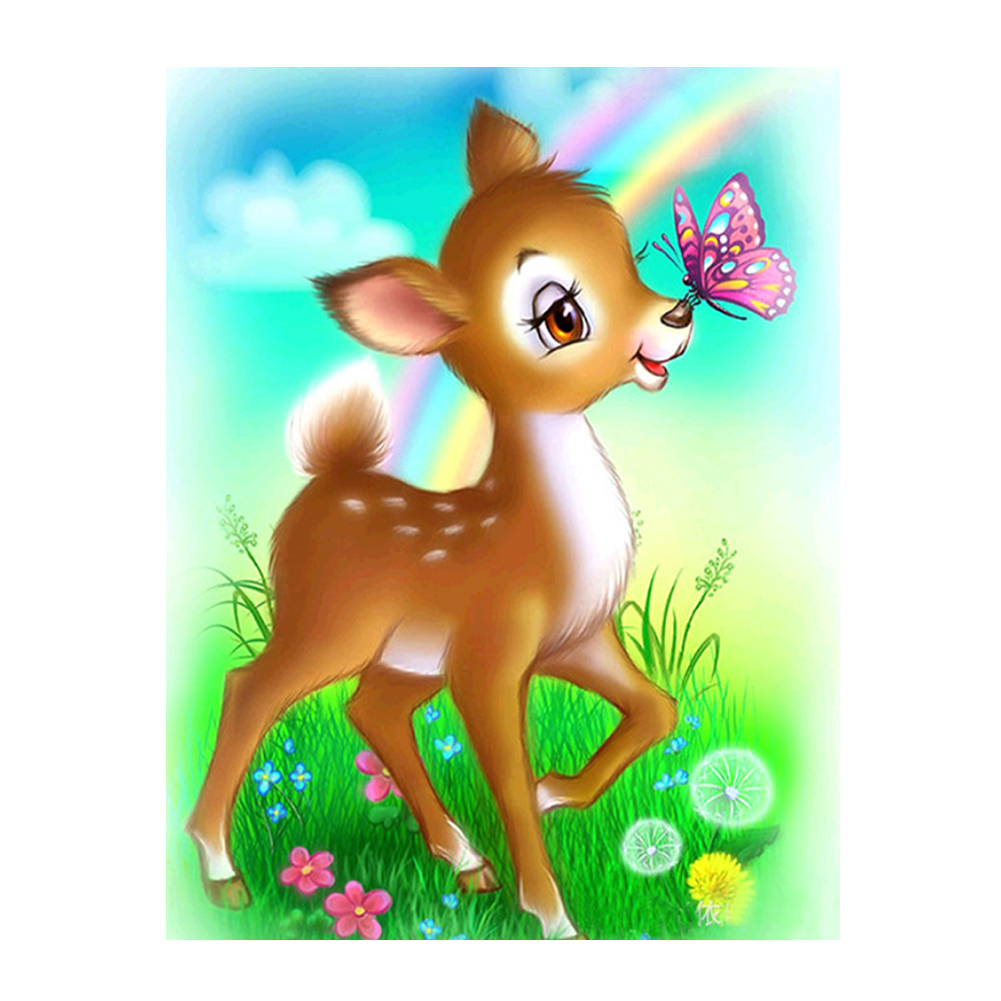 

Deer - 11CT Stamped Cross Stitch - 36*46CM, 501 Original