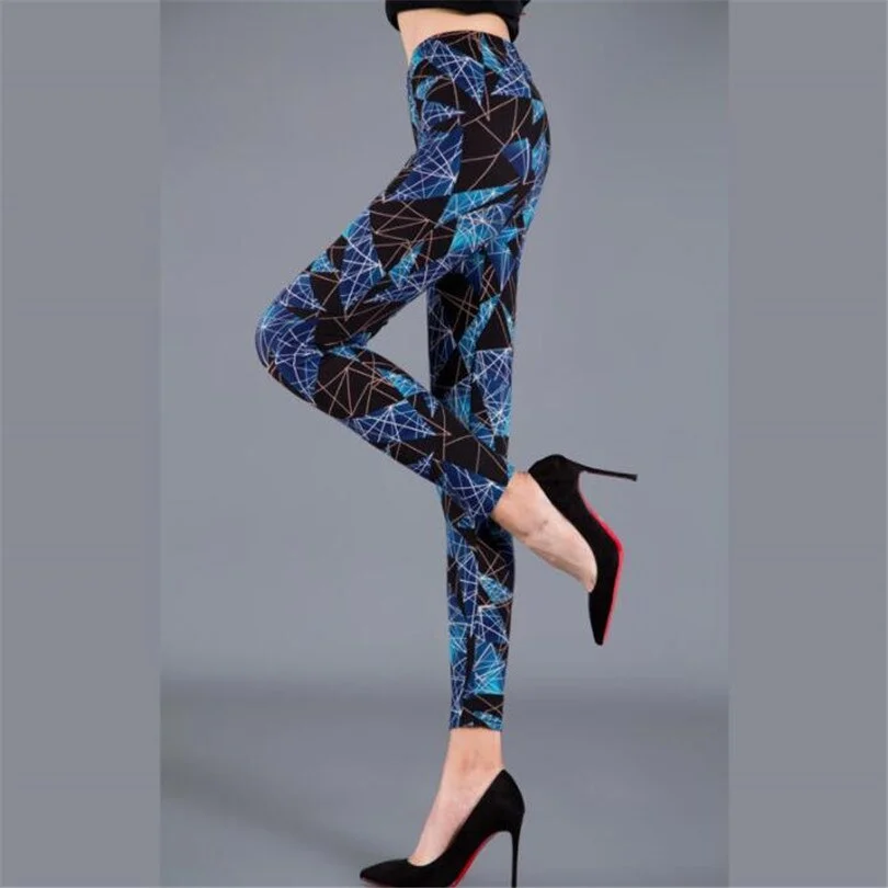 CUHAKCI Printed Leggins Elastic Fitness Leggings Sexy Pants Women Push Up Trousers Summer Gym Sports Dropshipip