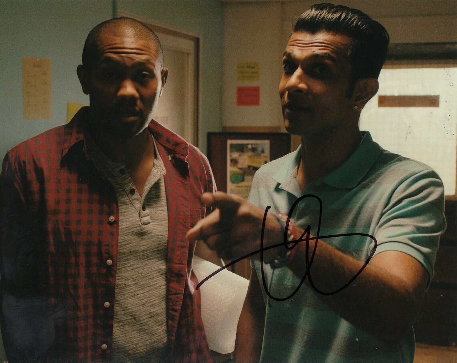 UTKARSH AMBUDKAR signed (BLINDSPOTTING) Movie 8X10 Photo Poster painting *RIN* W/COA