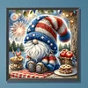Diamond Painting-DIY Full Round Drill Flag Gnome