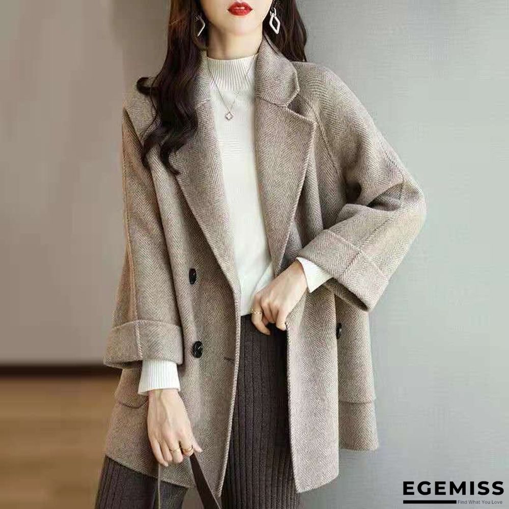 Autumn and Winter Fashion Leisure Thin and Versatile Wool Coat | EGEMISS