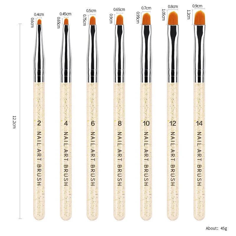 Acrylic UV Gel Nail Brush Kit Pink White Dotting Painting Pen Carving 15Pcs/set Gel Brush Manicure Nail Art Design Tools-Nail Inspo