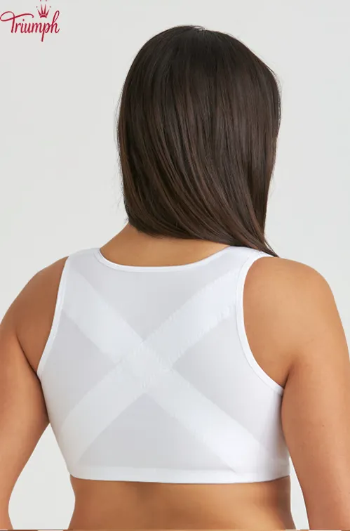 Triumph - (4 buc.) Sutien din bumbac cu spatele &icirc;n X, cu &icirc;nchidere &icirc;n față