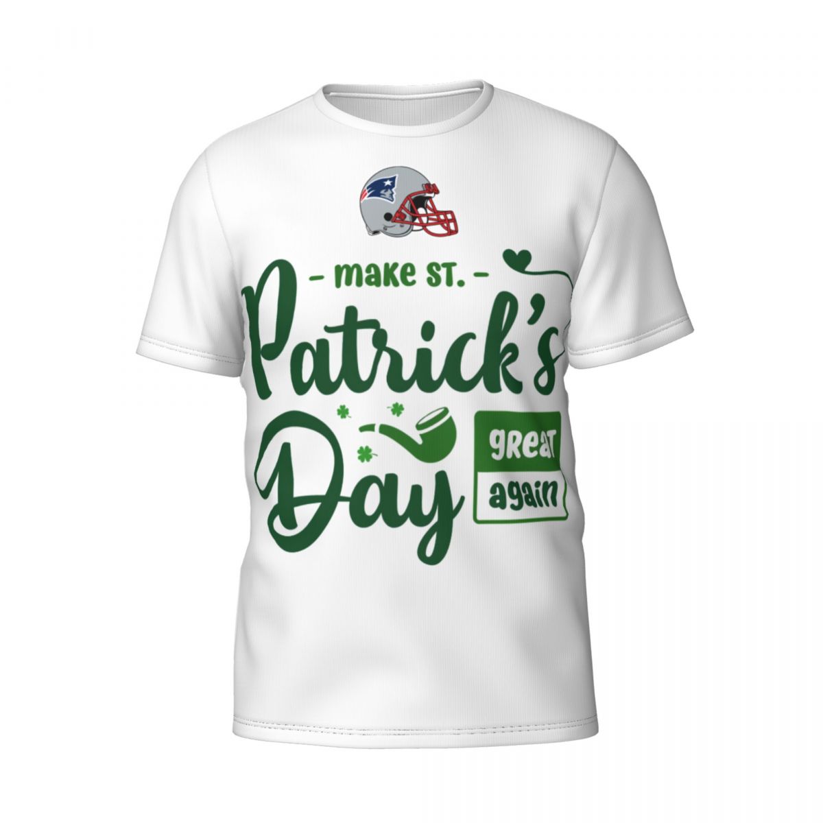 New England Patriots Make Patrick's Day Great Again Men's Short Sleeve Shirt