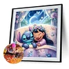 Disney stitch-plein diamant rond peinture-30 * 30cm
