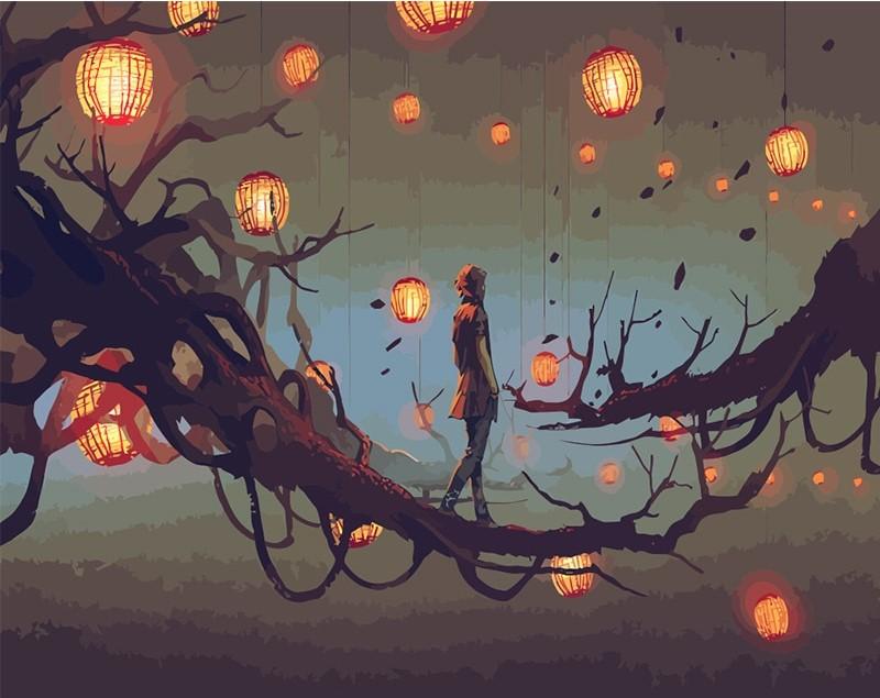

Light Trees – Paint By Numbers - 40*50CM, 501 Original