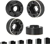 4Pcs Brass Weights 12mm Wheel Hex Hubs Widen Adapter for 1/10 RC Crawler 1.9 2.2Inch Wheels Rim Axial SCX10 TRX4 Counterweight (6MM)