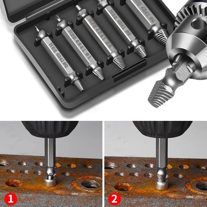 Damaged Screw Extractor Set