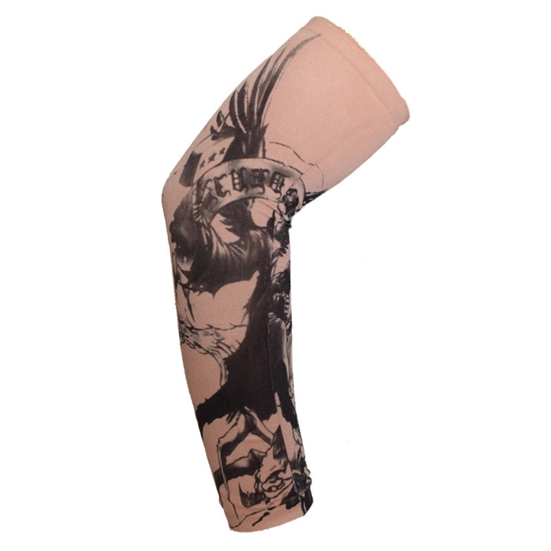 Unisex Punk Cool Style Stripe Skull Polyester Arm Sleeves