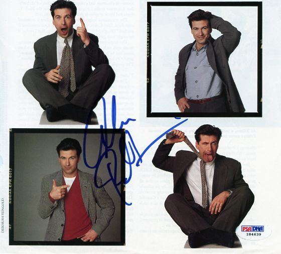 Alec Baldwin Authentic Signed 8X11 Magazine Page Photo Poster painting PSA/DNA #I84639