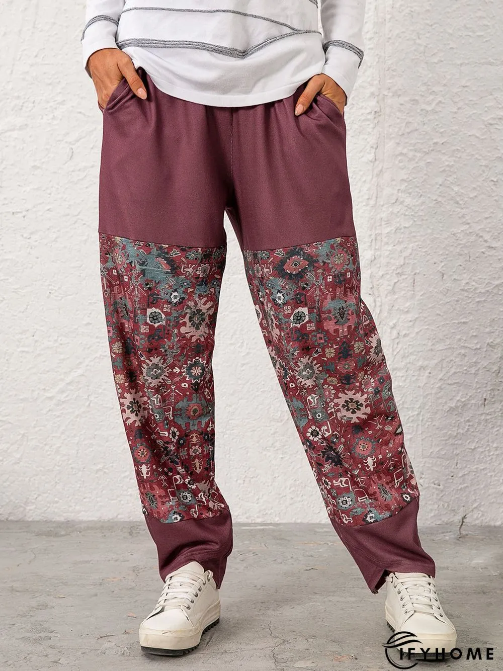 Vintage Cotton-Blend Shift Pants | IFYHOME