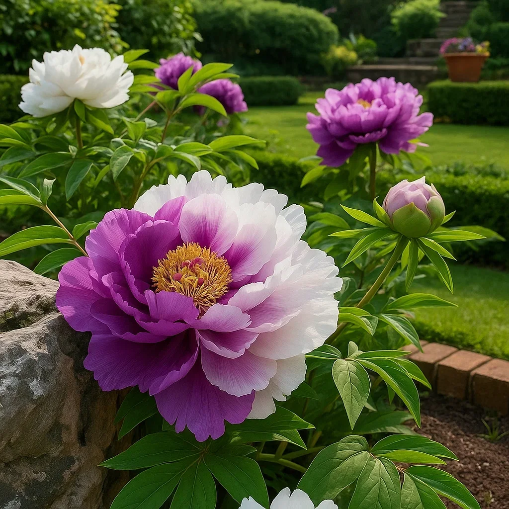 Purple White-🌺Double Peony Bulbs