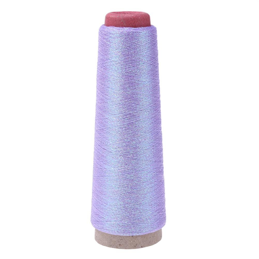 Glitter Stitch Yarn Sewing Thread Woven Embroidery Knitting Line(Purple) gbfke