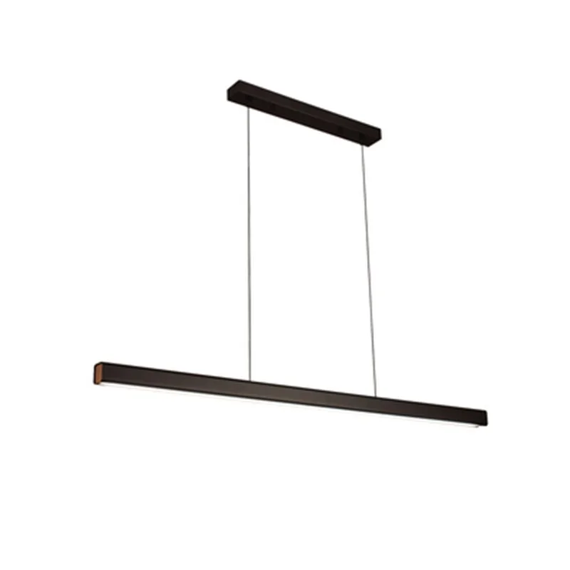 Modern Minimalist Cord LED Pendant Iights Nordic Black Aluminum Kitchen Lights Hanging Restaurant Study Bedroom Pendant Lamp