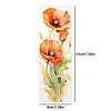 Flower-11CT Stamped Cross Stitch Bookmark 18*6cm(Double Sided)