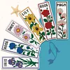 6Pcs Rose-DIY Stamped Cross Stitch Bookmark 47x28cm (Single-Sided) tapestrymarket