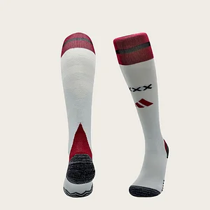 2024/2025 Ajax Second away Red and White Football Socks