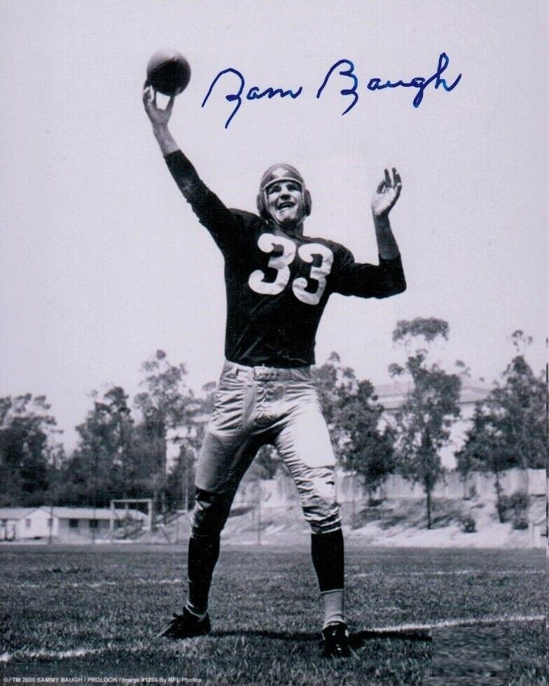 Sammy Baugh Autographed Signed 8x10 Photo Poster painting ( HOF Redskins ) REPRINT