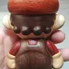 Handmade solid wood inlaid Mario creative figurine, cartoon character desktop decoration gift