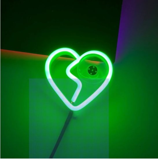 Car LED ambient light, triangular window light (blue heart pattern)