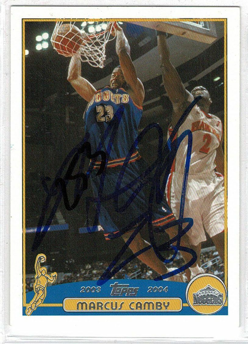 Marcus Camby signed autographed card! Authentic! 12401