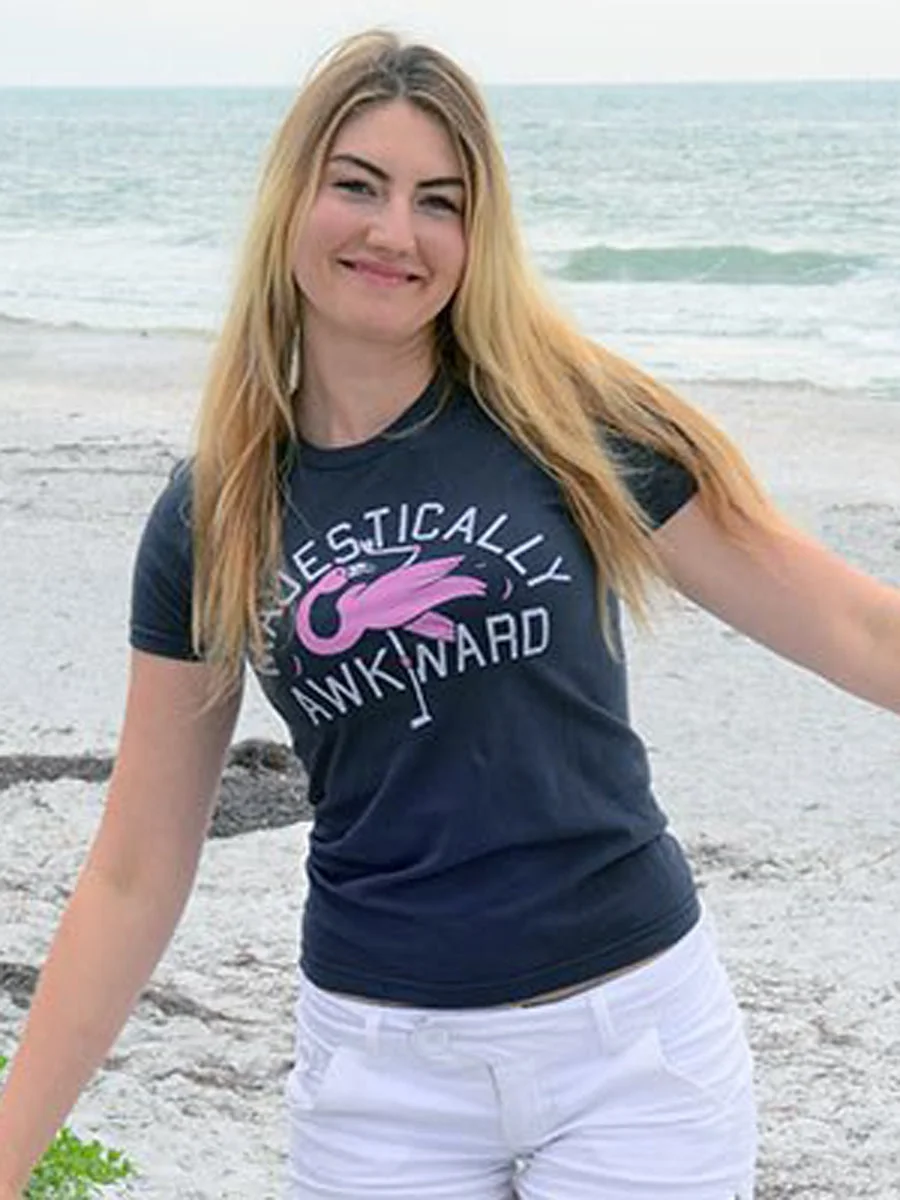Flamingo Majestically Awknard T-shirt