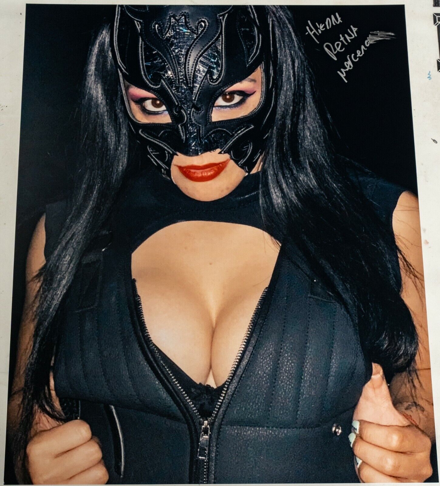 La Hiedra Signed 16x20 Photo Poster painting Impact Wrestling AAA Lucha Libre Picture Autograph