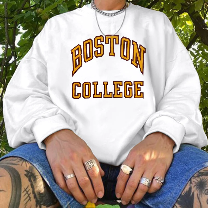 Boston College Printed Regular-fit Men’s Sweatshirt