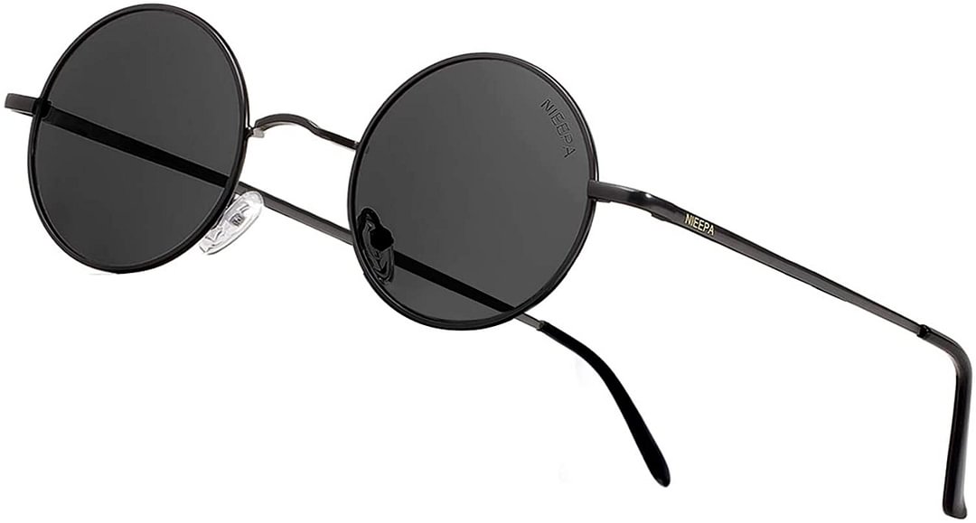 John Lennon Vintage Round Polarized Hippie Sunglasses Small Circle Sun Glasses