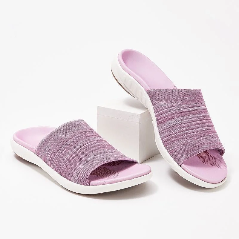 Women's Soft Padded Sandals For Sensitive Feet / Pink - vzzhome