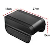 Car Armrest Pad with Organizer Auto Armrest Pillow Auto Accessories (Black)