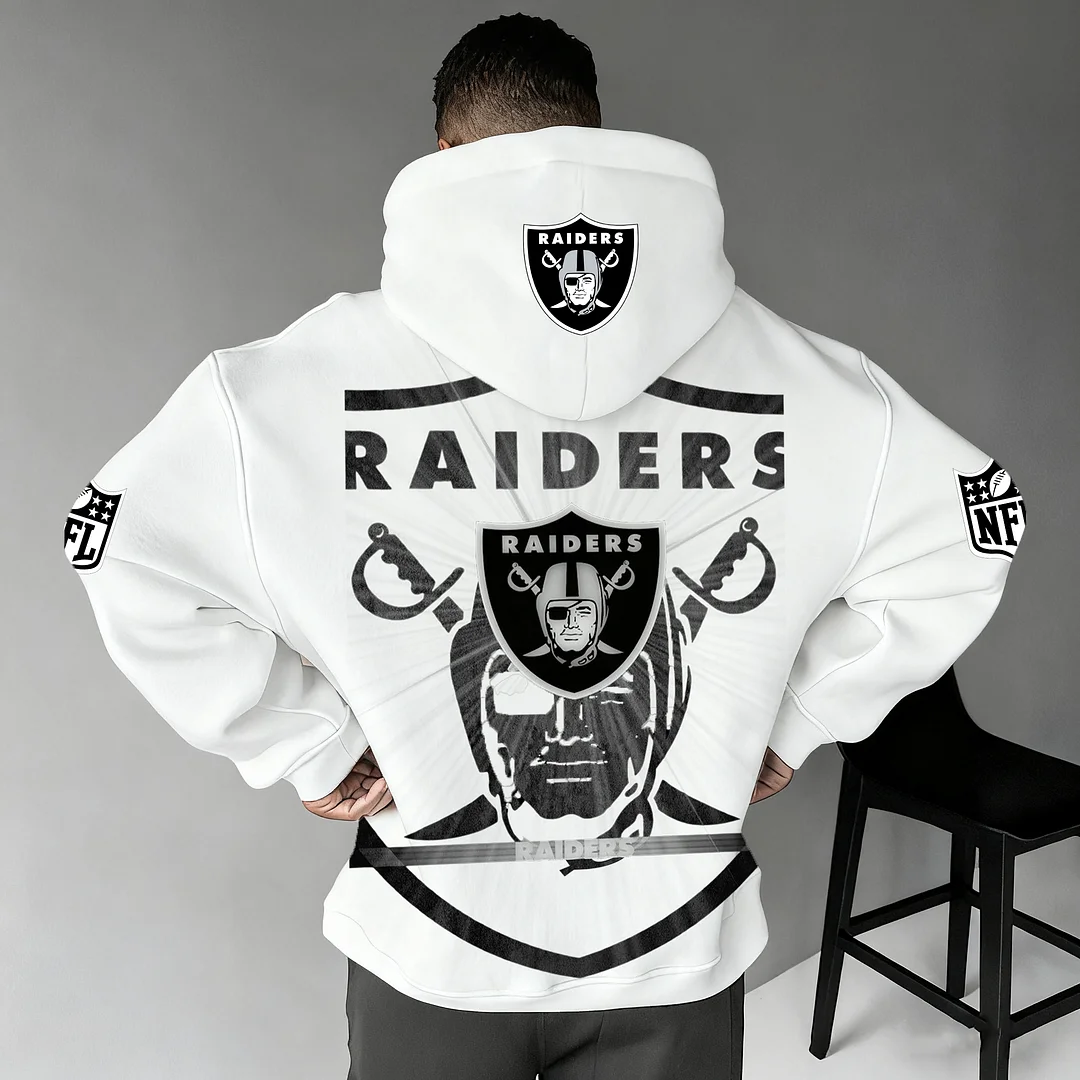 Unisex Rugby Championship Team Logo Print Oversized Casual Hoodie